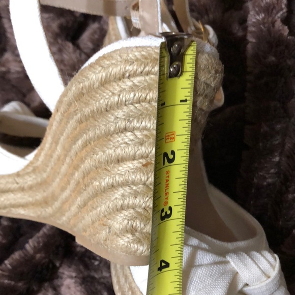 Cream Montego Bay Ankle Strap Wedges. - Picture 4 of 8